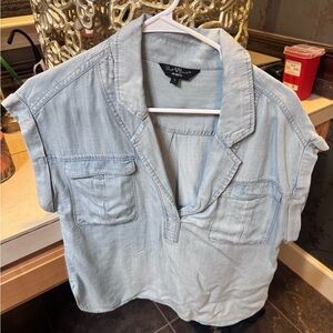 Blue Denim Women Top-  Velvet Heart